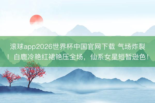 滚球app2026世界杯中国官网下载 气场炸裂!白鹿冷艳红裙艳压全场,仙系女星短暂逊色!